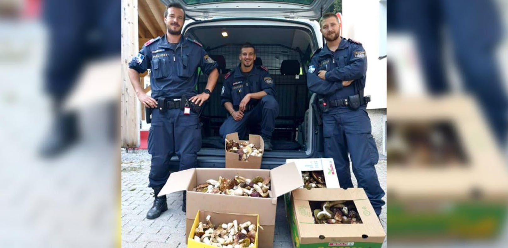 Die Polizei Tirol hat 63 Kilo Steinpilze beschlagnahmt.