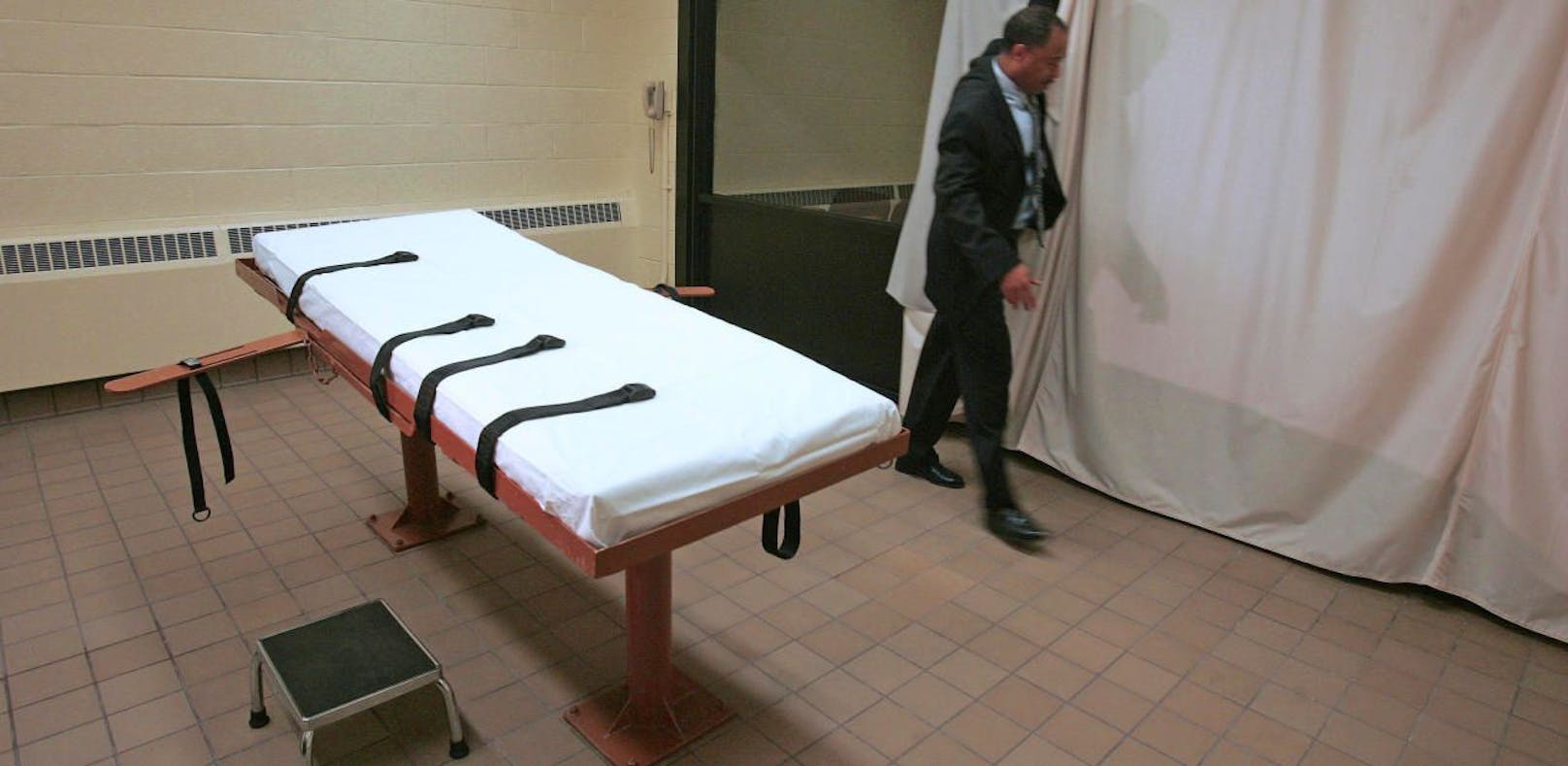 Der Hinrichtungsraum im Gefängnis von Lucasville in Ohio.