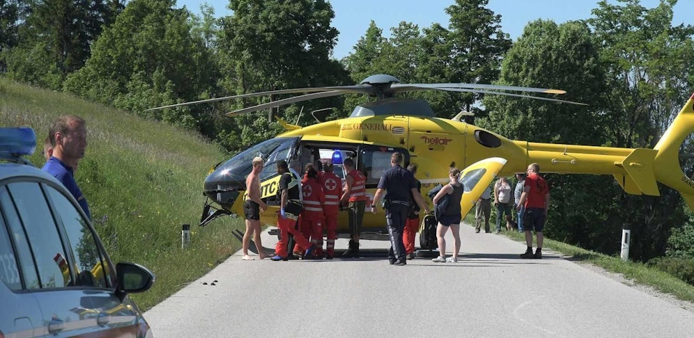 Paragleiter stürzte beim Festgelände ab.