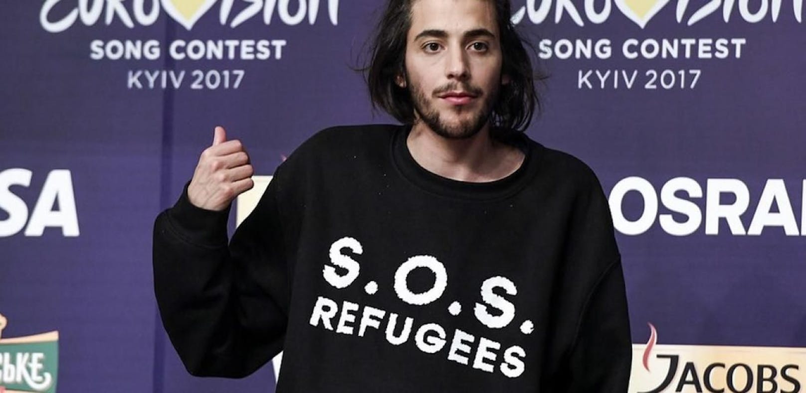 EBU verbat Salvador Sobral "Refugee"-Pullover