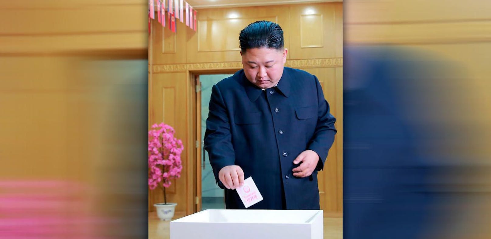 Auch Kim Jong-un gibt seine Stimme ab.