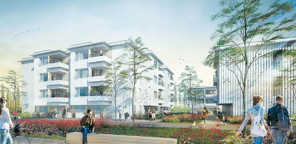 Mit hochwertiger Ausstattung punktet der Holz-Massivbau auf den Siemensäckern.