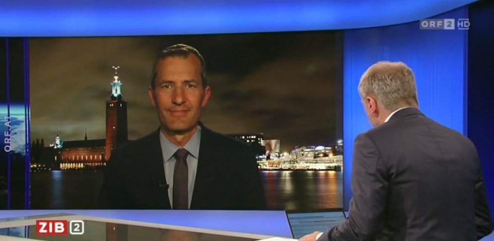 Der ARD-Korrespondent berichtete in der ZiB2 aus Schweden.
