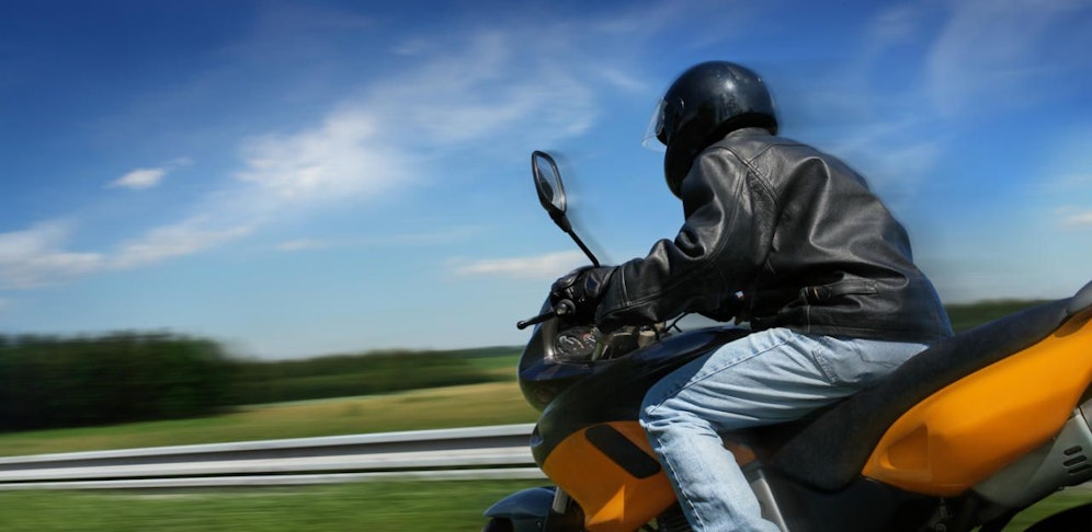 Der Biker war 91 km/h zu schnell unterwegs.       