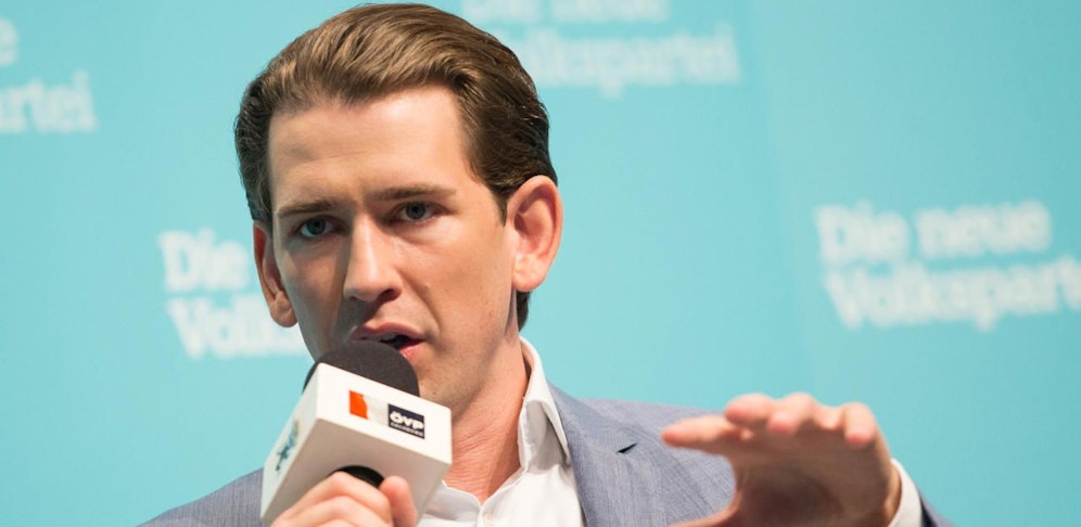 Außenminister und ÖVP-Chef Sebastian Kurz. Hier während einer Veranstaltung der ÖVP Salzburg.