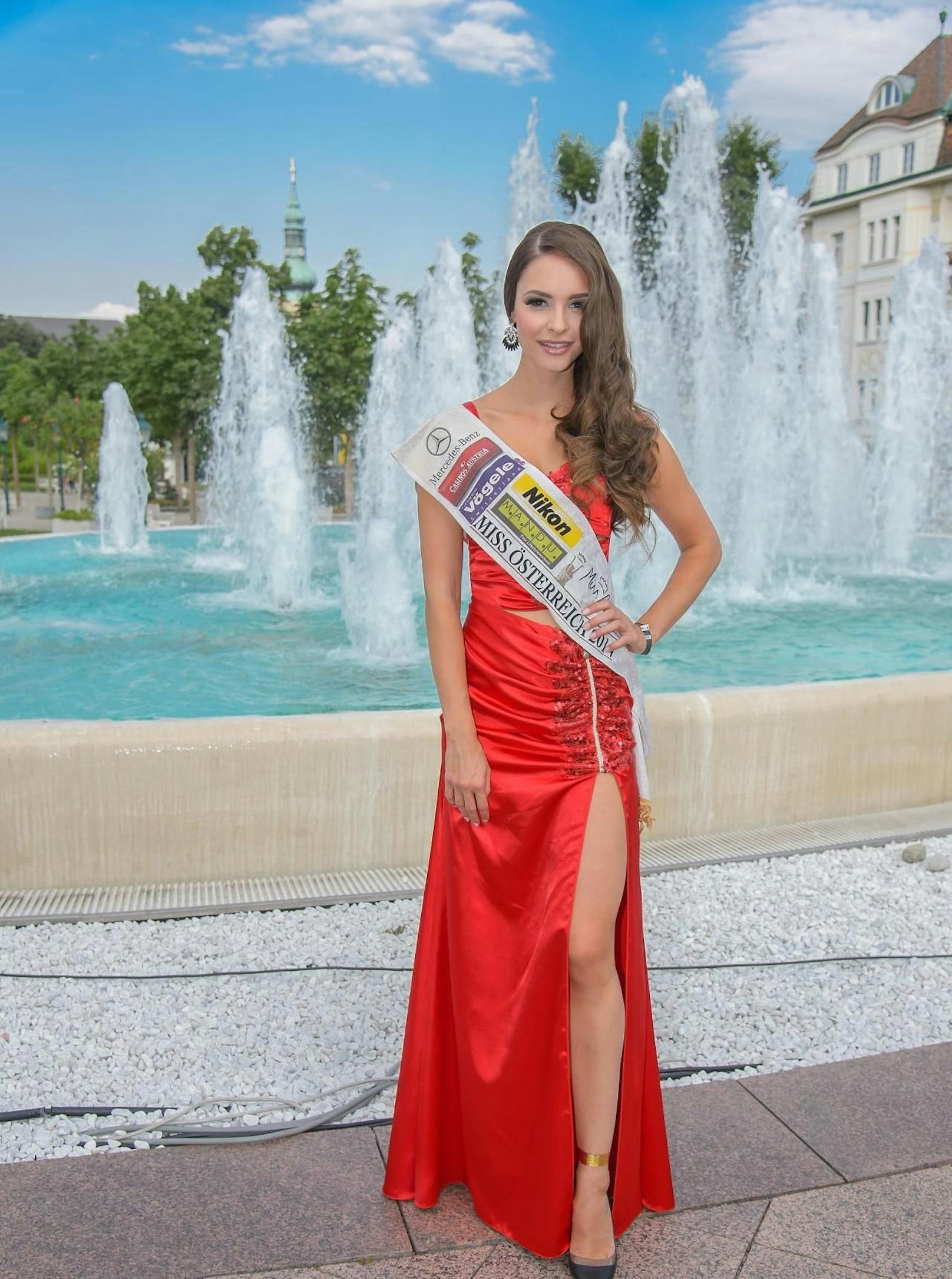 Miss Austria 2014 Julia Furdea im Casino Baden