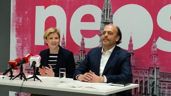 Mit einem eigenen Antrag auf Einsetzung einer erweiterten Untersuchungskommission wollen die Klubobfrau der Wiener Neos Beate Meinl-Reisinger und Gesundheitssprecher Stefan Gara den Skandal rund ums Wiener Krankenhaus Nord aufklären. (c) Louis Kraft