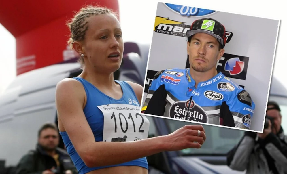 Julia Viellehne und Nicky Hayden