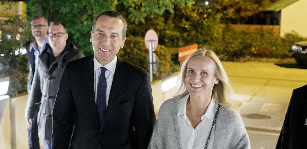 Ex-Kanzler Christian Kern und seine Gattin Eveline Steinberger-Kern.