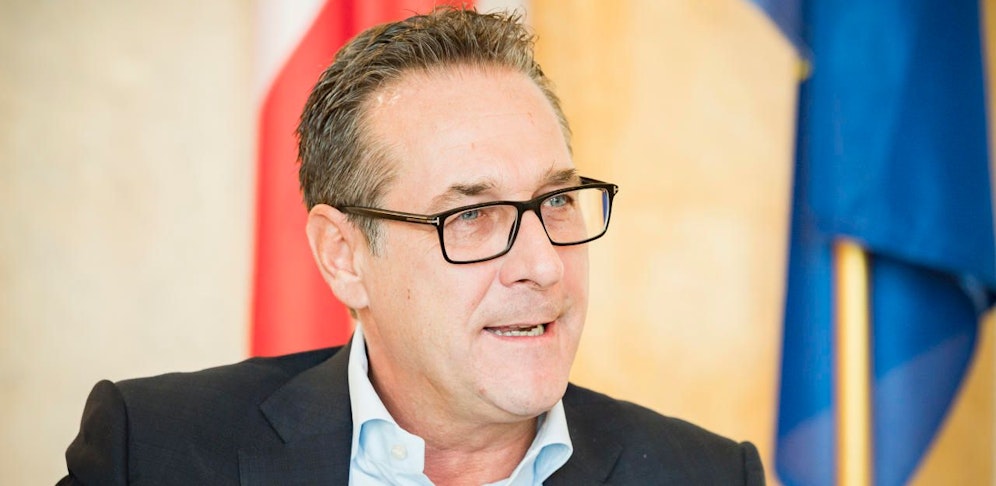 Interview mit Heinz-Christian Strache in seinem Büro. Archivbild: Wien, am 12.10.2018.
