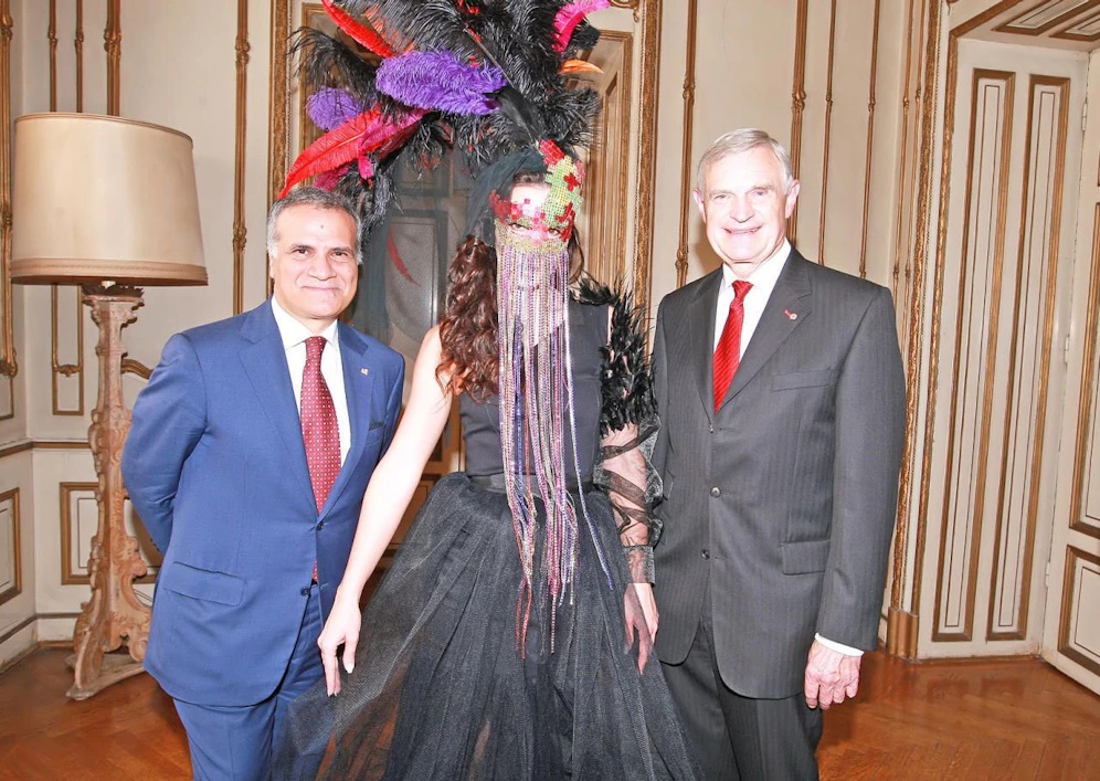 Botschafter Giorgio Marrapodi, Kimberly Budinsky, Thomas Schäfer-Elmayer
