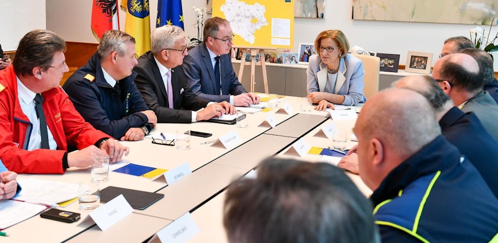 Sicherheitsgipfel in St. Pölten.