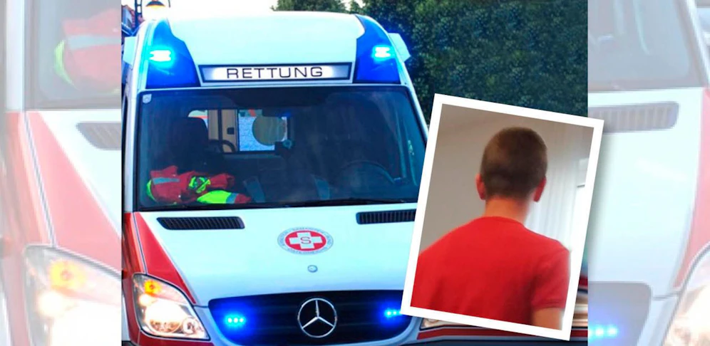 Der hagere 22-Jährige wurde im Rettungswagen aggressiv.