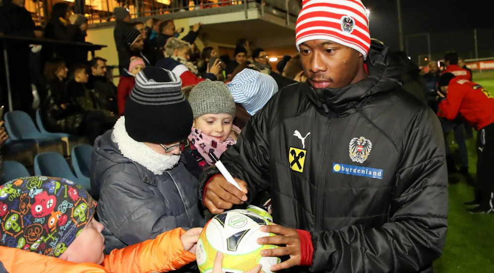 David Alaba in Bad Tatzmannsdorf