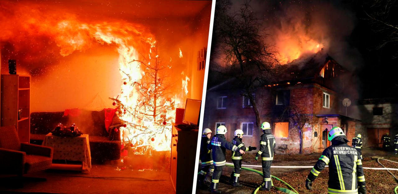Heute.at - Mann zündete Kerze an, dann brannte ganzes Haus