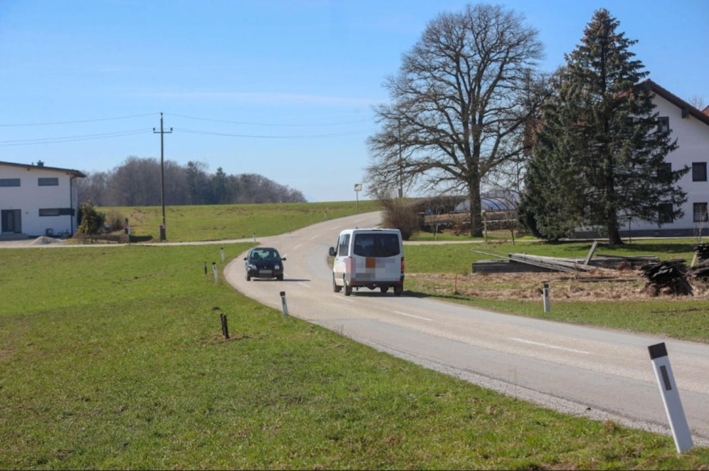 An dieser Stelle in Eggelsberg ereignete sich der schreckliche Unfall.