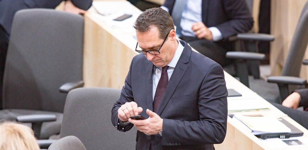 Heinz-Christian Strache auf einem Archivbild.