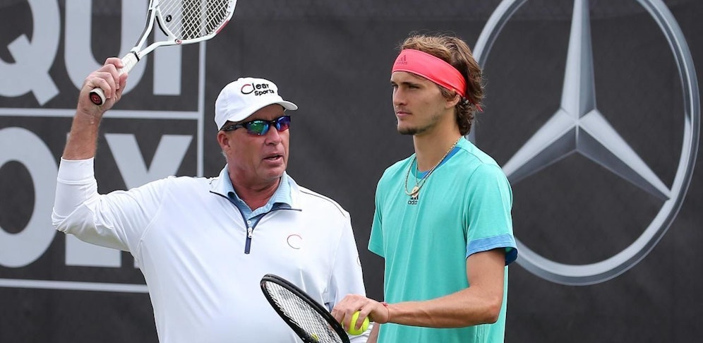 Trainer Ivan Lendl und Alexander Zverev. Es kracht.