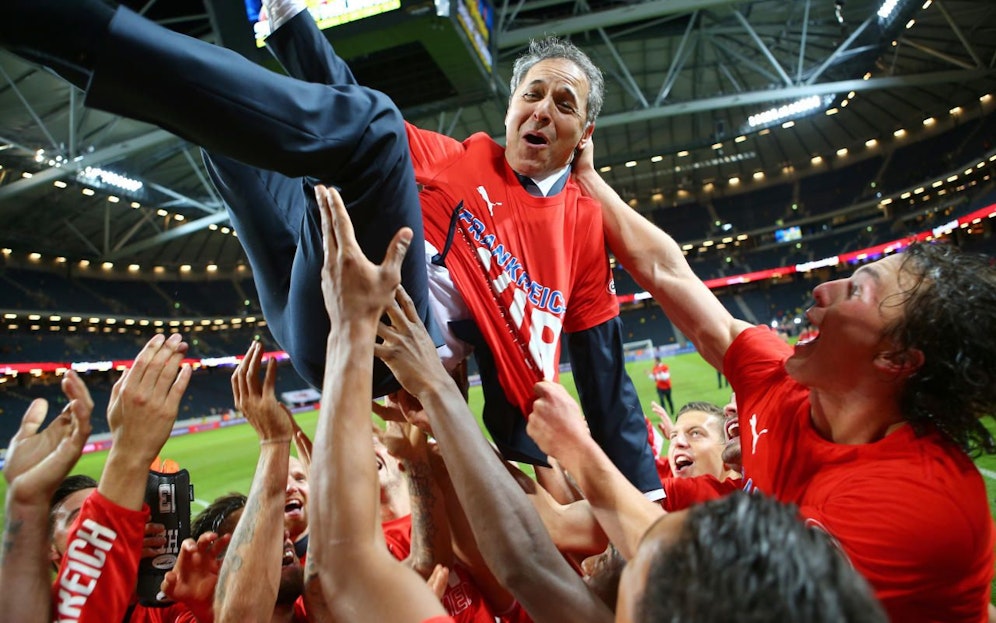 So jubelte das ÖFB-Team noch 2015 nach der geschafften EM-Qualifikation