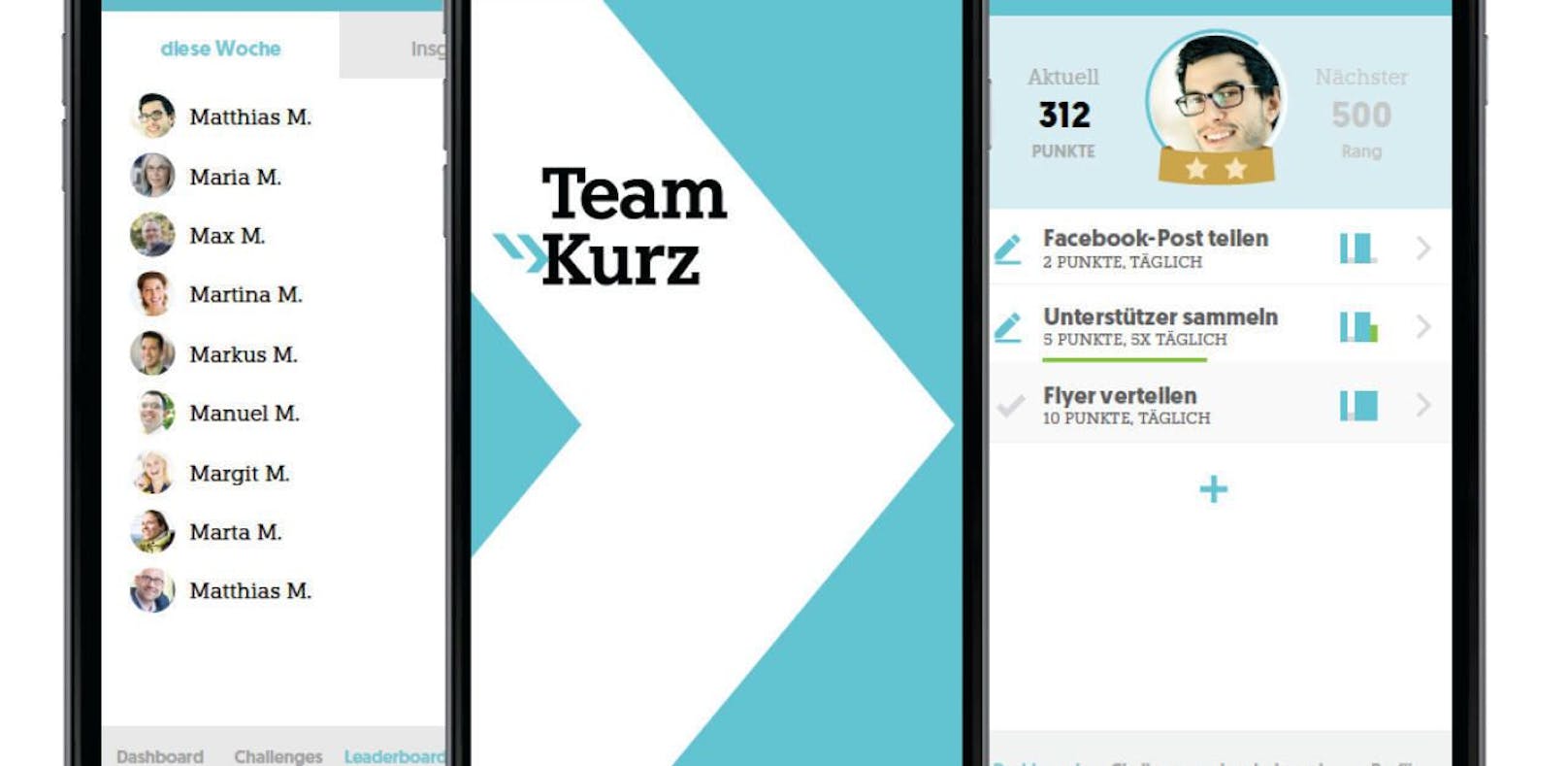 Neue Handy-App des Team Kurz für den Wahlkampf