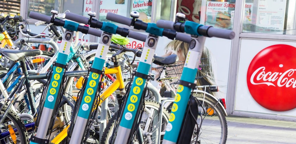 Der E-Scooter-Anbieter "Wind" macht Pause. 