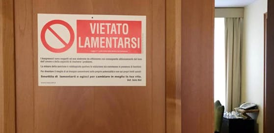 "Beschweren verboten"