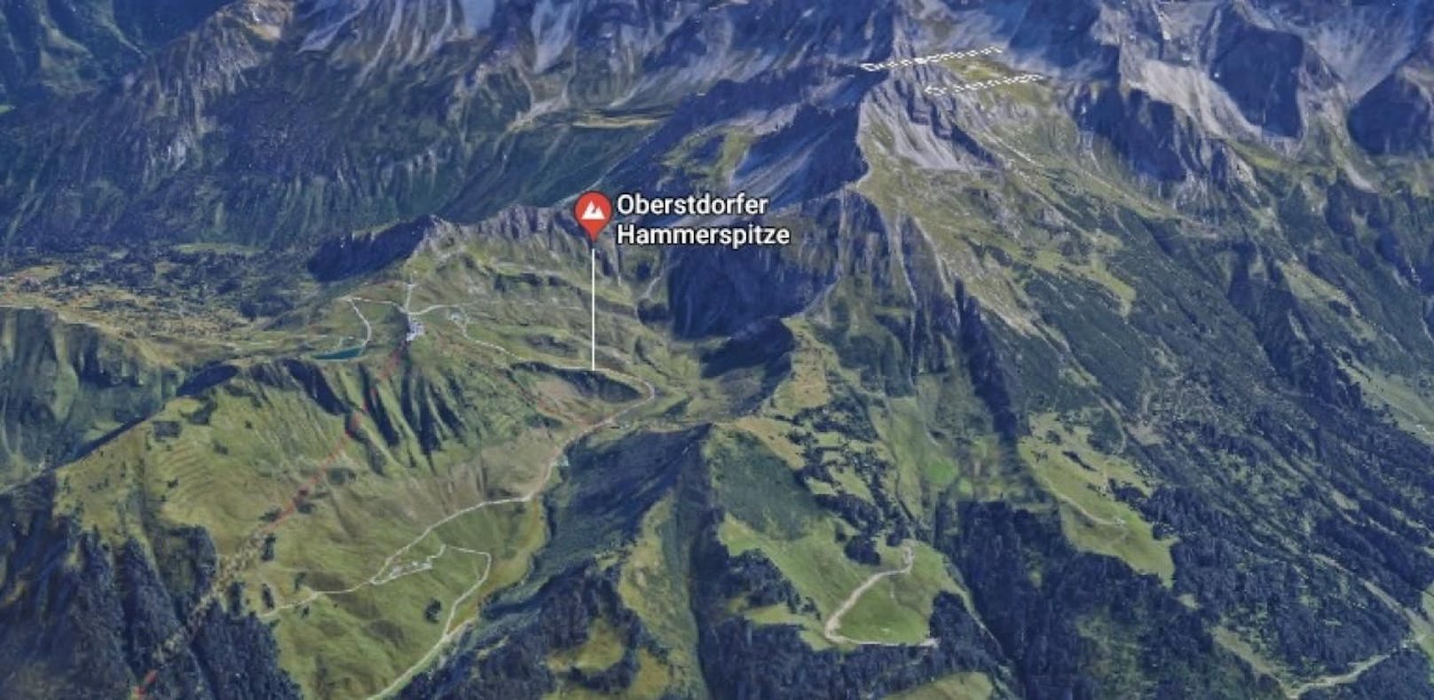 Der Unfall ereignete sich auf der Oberstorfer Hammerspitze. 