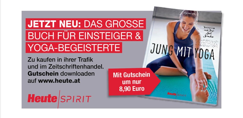 Yoga-Magazin-Gutschein zum Download auf heute.at.