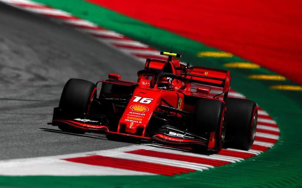 Charles Leclerc in Spielberg. 