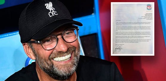 Jürgen Klopp schreibt dem kleinen Daragh zurück.