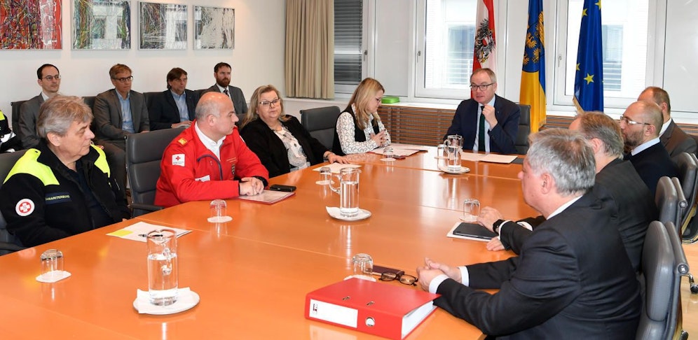 Sanitätsstab tagte in St. Pölten.