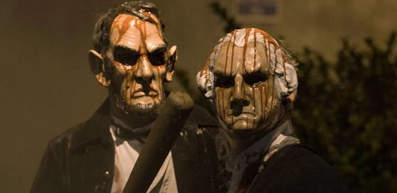 Szene aus dem Film "The Purge: Election Year": Vier junge Männer wollten den Gruselfilm nachstellen.