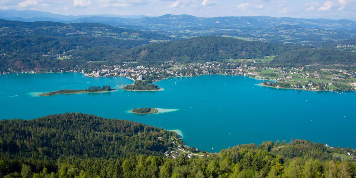 Pörtschach am Wörthersee, Aussicht vom Pyramidenkogel. Symbolfoto