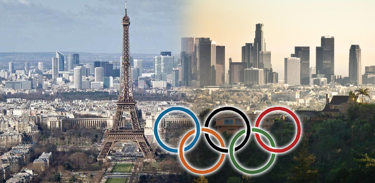 Von Paris nach Los Angeles: Die olympische Flamme zieht weiter.