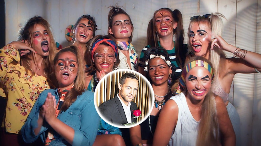 Hübsch gemacht: Nadine, Ernestine, Claudia, Stefanie, Jennifer, Eva, Christina, Vanessa und Jade (v. l.) Welche darfs denn nun sein, Andrej?   