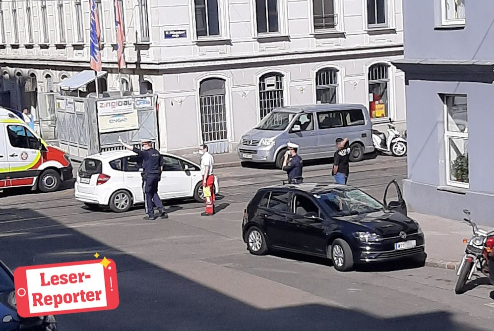 Verkehrsunfall in der Wilhelminenstraße