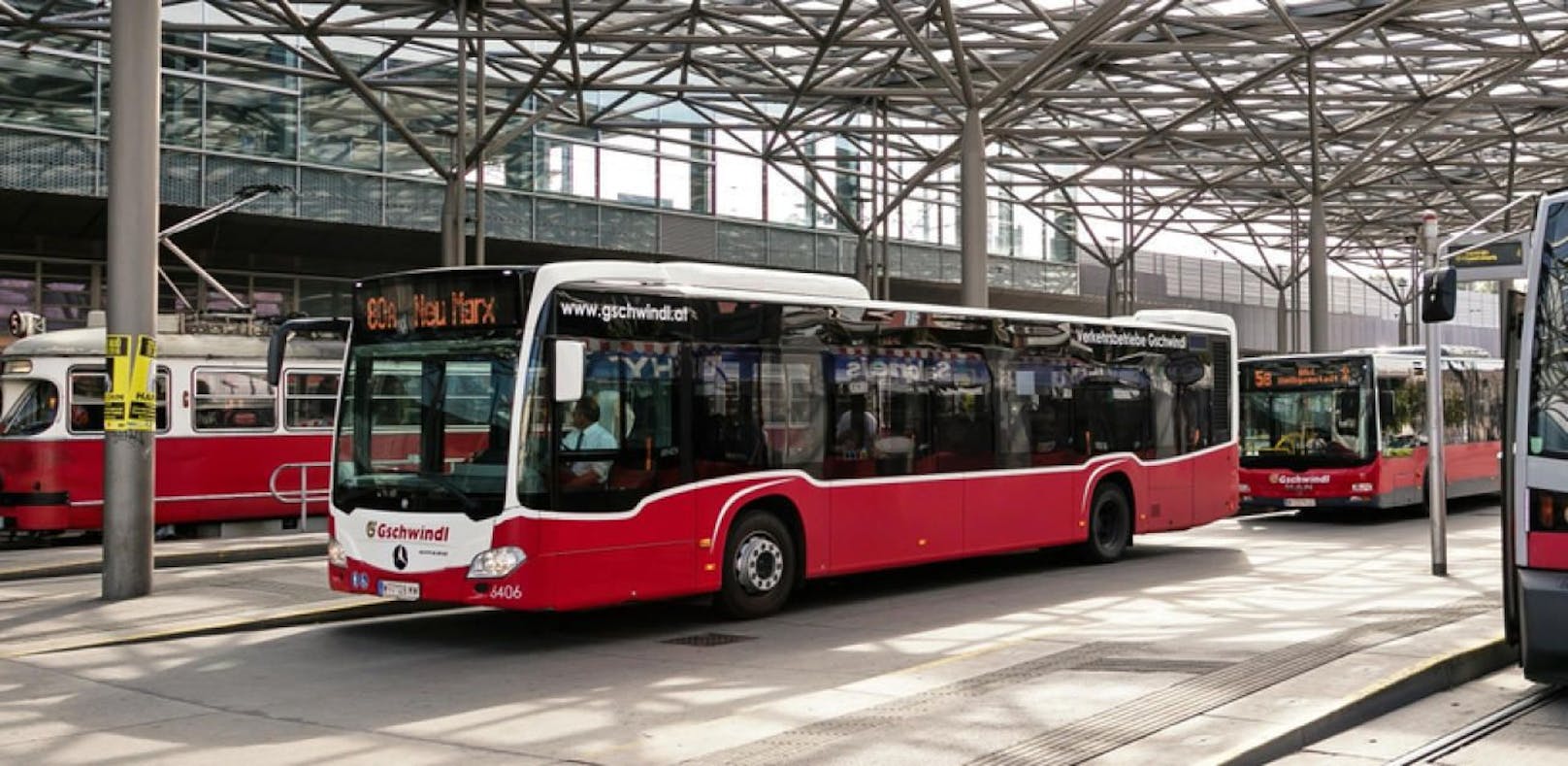 Bus Linie 80A am Praterstern (Symbolfoto)
