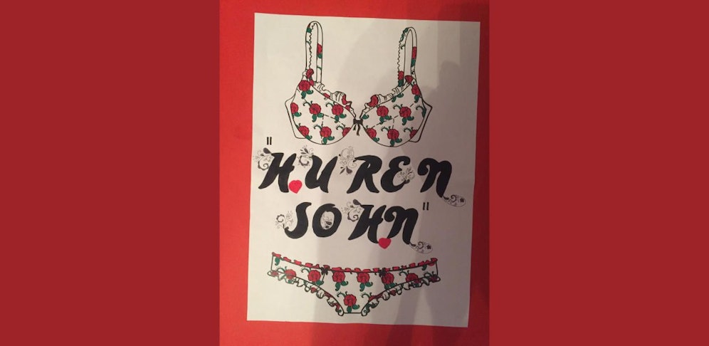 Mandala mit "Hurensohn"-Aufschrift an Wiener Schule