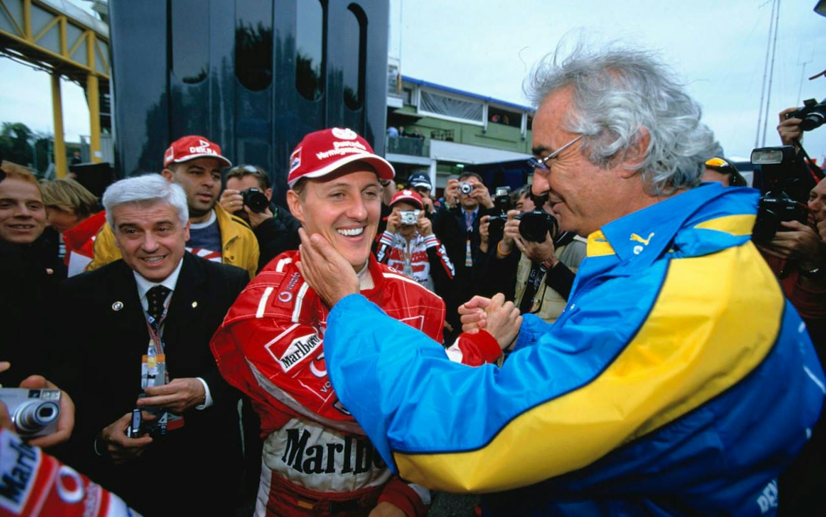 Flavio Briatore sieht Michael Schumacher klar vor Lewis Hamilton