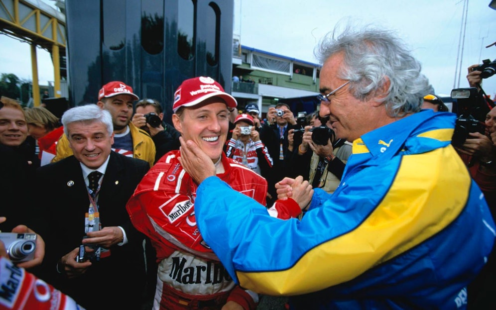 Flavio Briatore sieht Michael Schumacher klar vor Lewis Hamilton