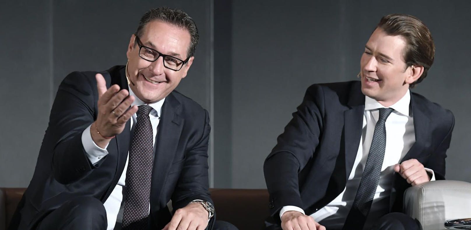 Vizekanzler Heinz-Christian Strache (FPÖ) und Bundeskanzler Sebastian Kurz (ÖVP)