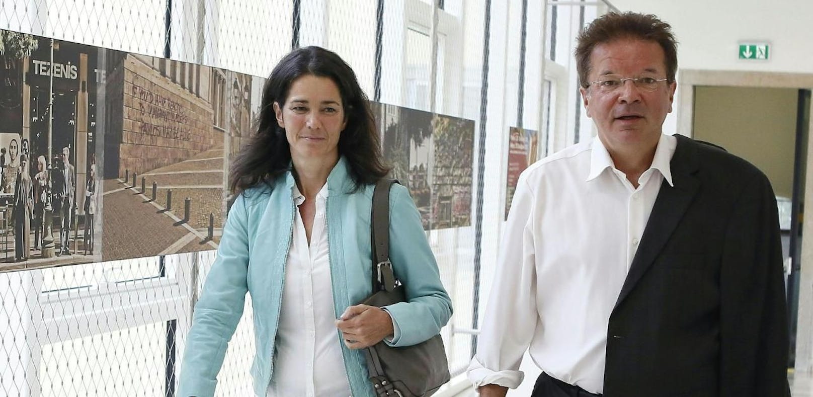 Maria Buchmayr (mit Rudi Anschober) tritt im April als Parteichefin der Grünen ab.