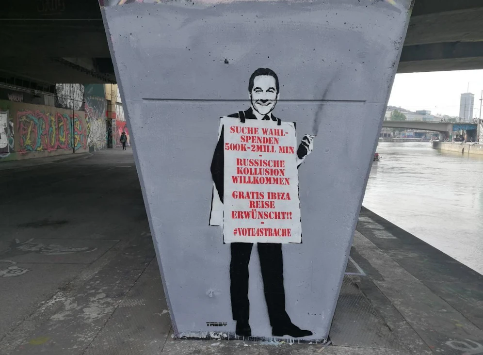 Das Foto vom Wiener Donaukanal. 