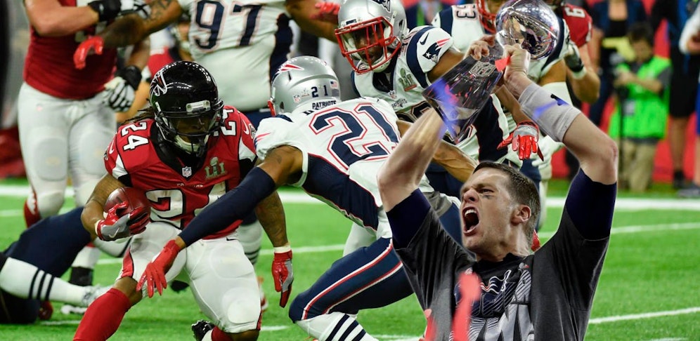 Gewinnt Tom Brady wieder mit seinen Patriots? "Heute" verlost 10 Packages für die Super-Bowl-Party im Passage Linz.