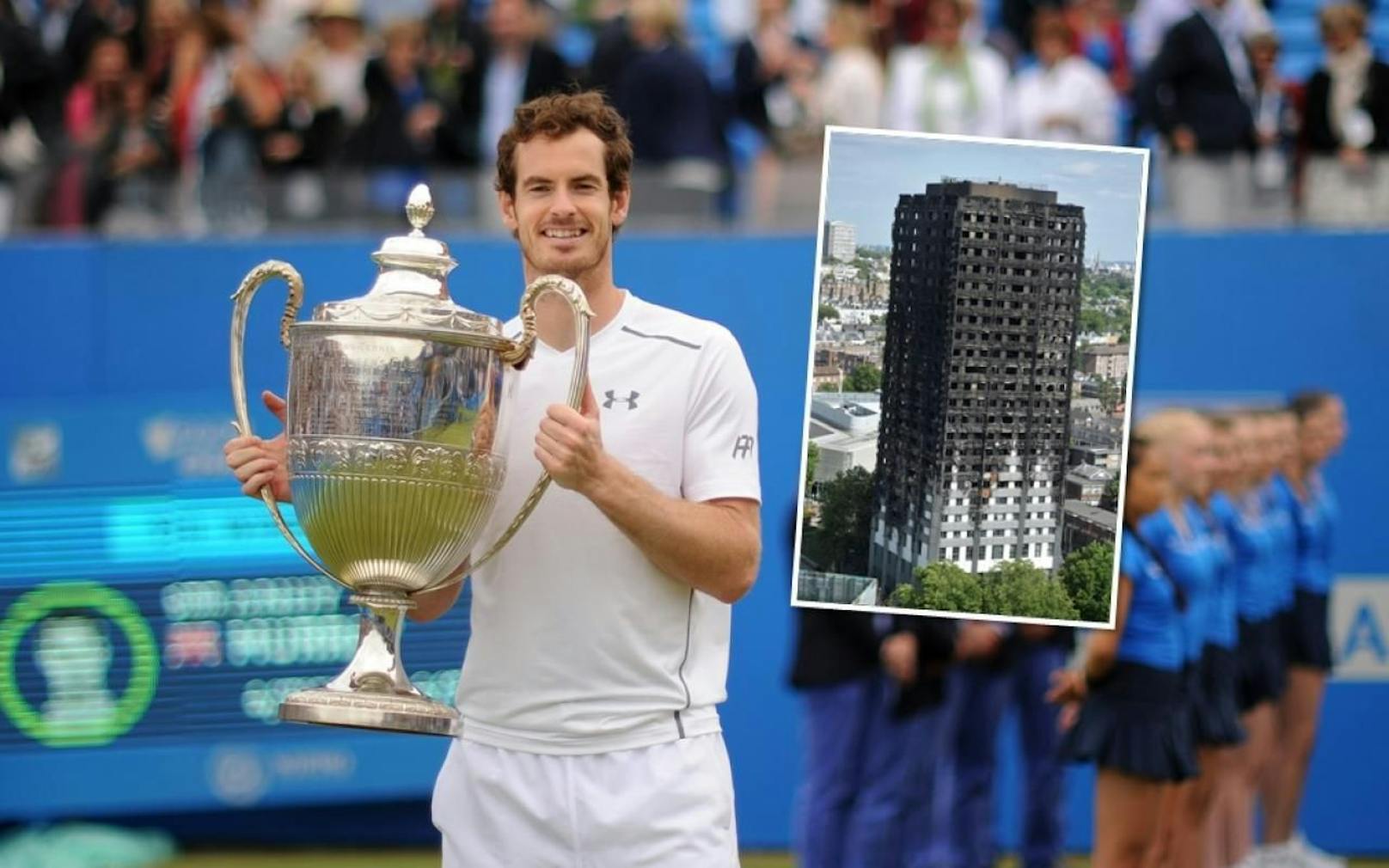 Andy Murray spielte für die Brandopfer von London