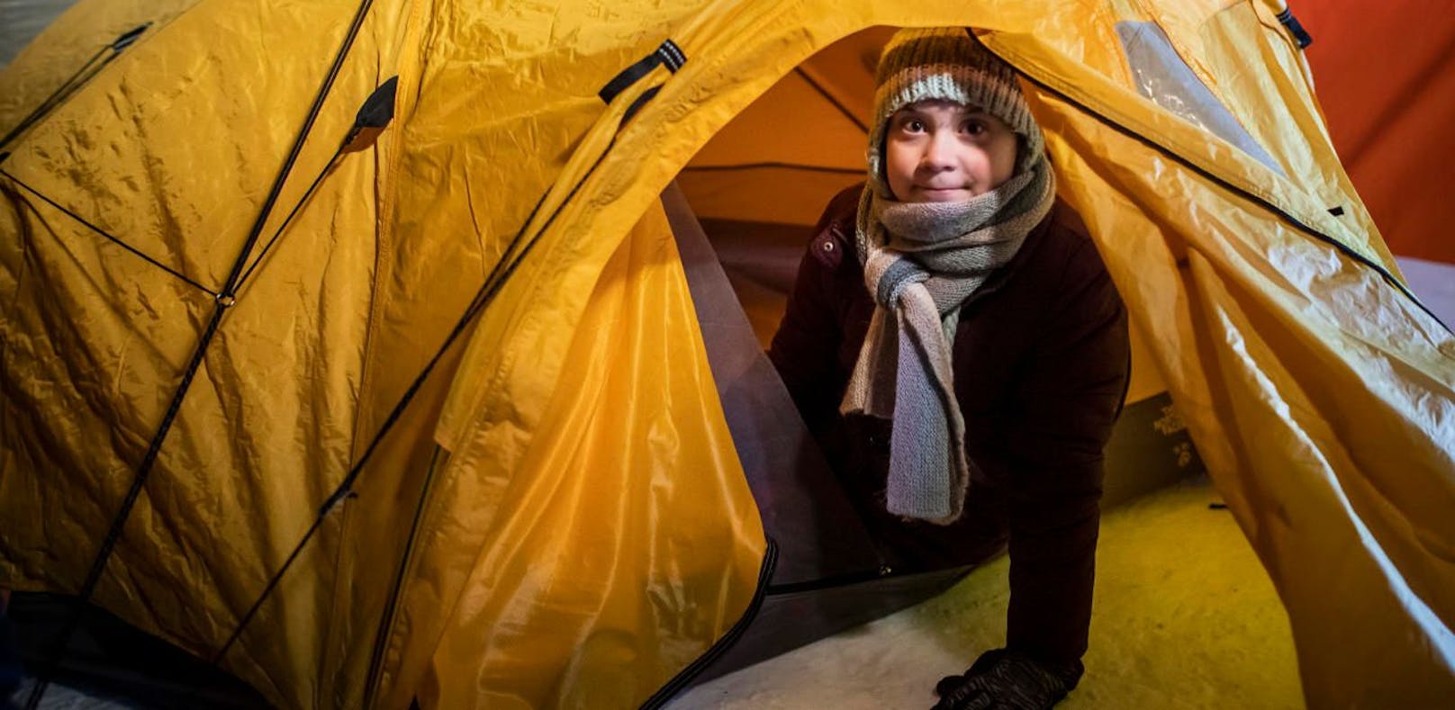 Öko-Pippi schläft bei minus 15 Grad im Zelt