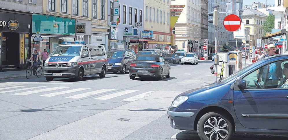 Tausende wurden auf der Reinprechtsdorfer Straße zu Geisterfahrern.