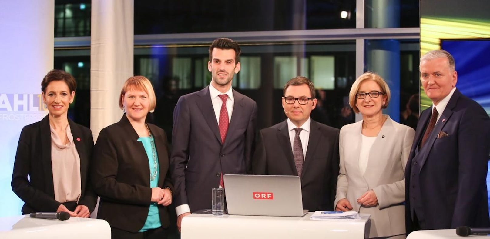 Die Spitzenkandidaten bei der letzten Landtagswahl in Niederösterreich.