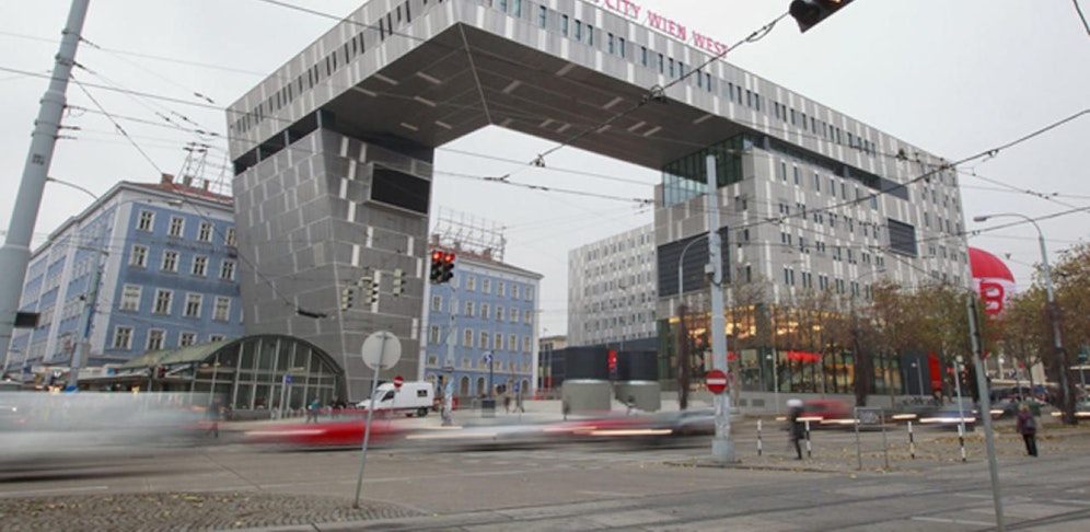 Der Westbahnhof im 15. Wiener Gemeindebezirk Rudolfsheim-Fünfhaus.