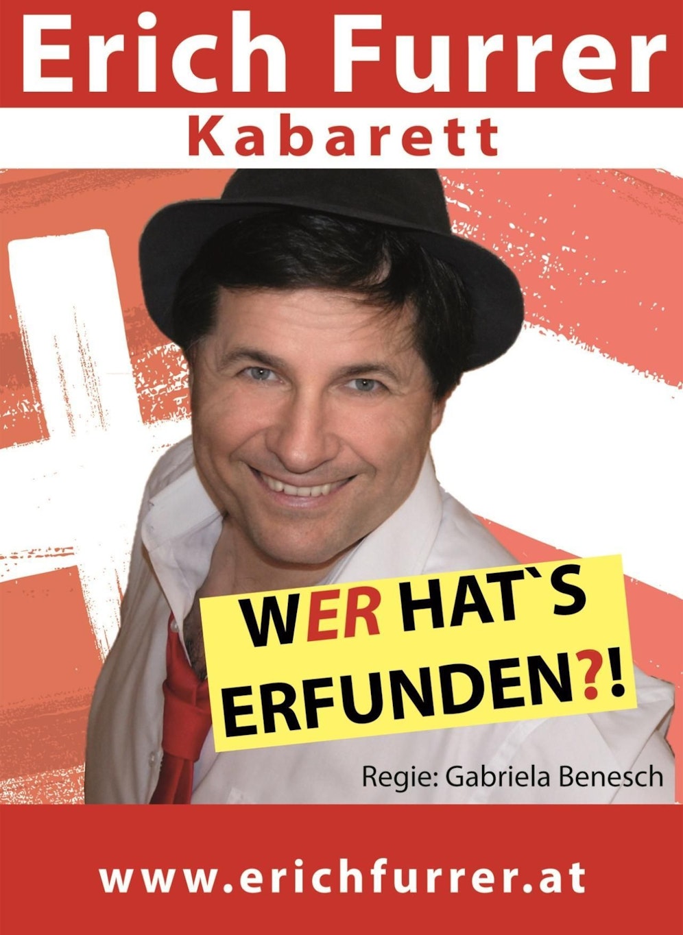 Erich Furrer tritt am 24.09. in der CasaNova auf und Sie können 2 Kabarettkarten gewinnen.